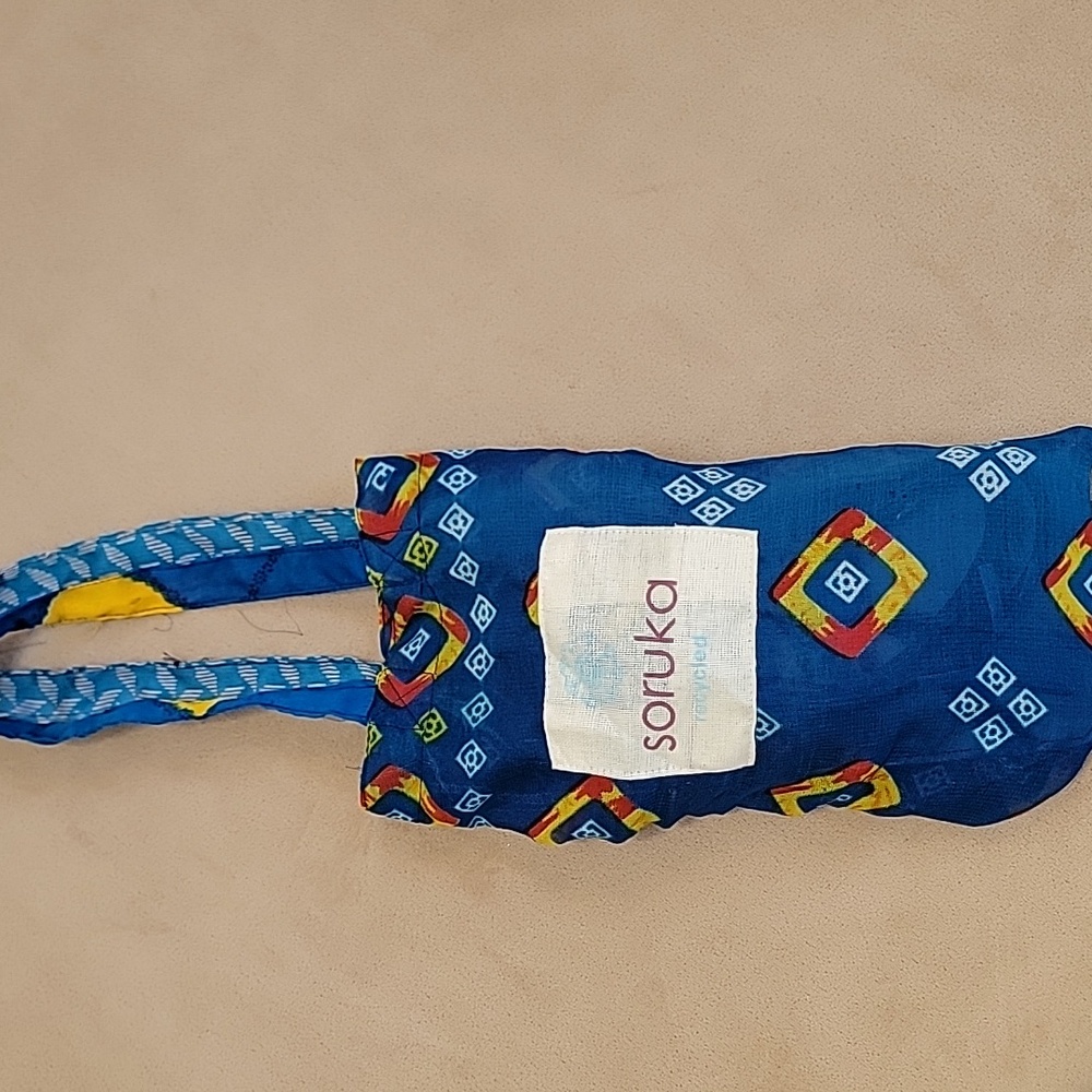 Soruka Gia Blue & Leopard Print Upcycled Leather Crossbody Bag OOAK NWT - Picture 11 of 13